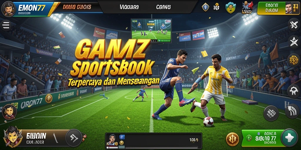 Tampilan gameplay dari aplikasi Sportsbook EMON77 yang menarik.