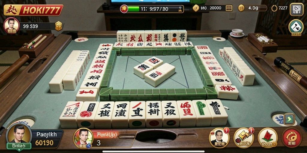 Screenshot HOKI777 menampilkan gameplay Mahjong yang seru dan menantang.