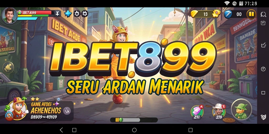 Tampilan gameplay seru di IBET899 dengan berbagai karakter dan level