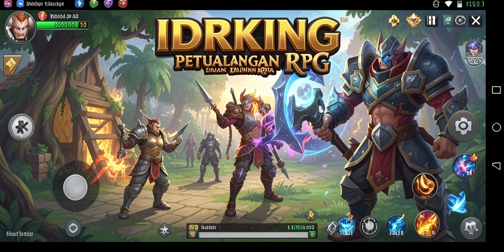 Tampilan gameplay epik dengan pertarungan seru di IDRKING.