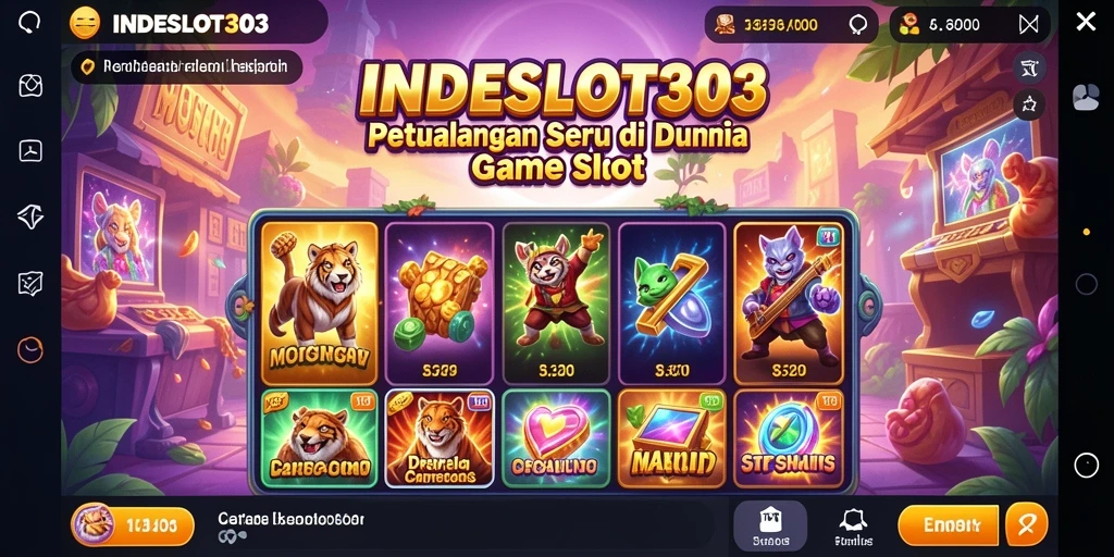 Screenshot INDESLOT303 menampilkan gameplay yang mendebarkan dan penuh petualangan.