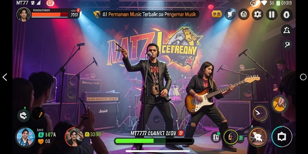 Screenshot gameplay <strong>MT777</strong> menunjukkan keseruan bermain musik.