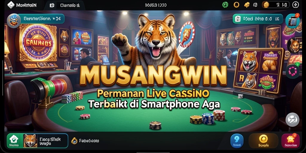 Tampilan gameplay Live Casino yang mengesankan di MUSANGWIN.