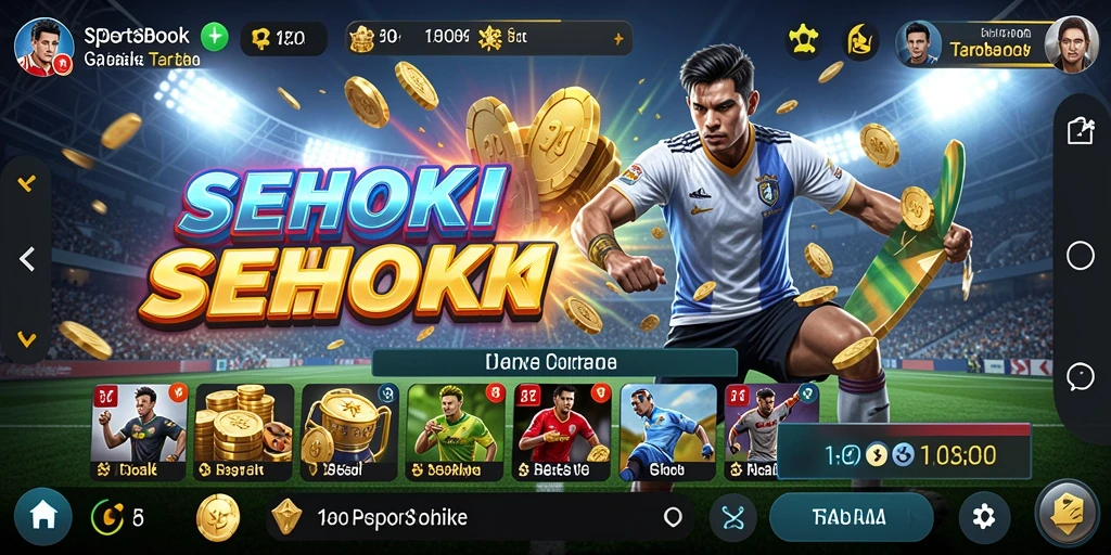 Tampilan gameplay SEHOKI dengan taruhan olahraga yang menarik.