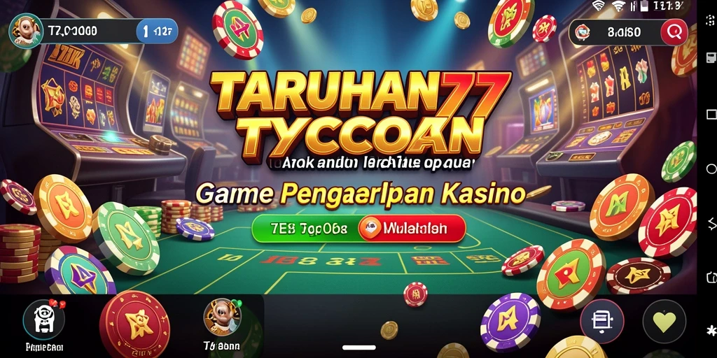 Tampilan gameplay TARUHAN77 yang menarik dengan elemen manajemen kasino.