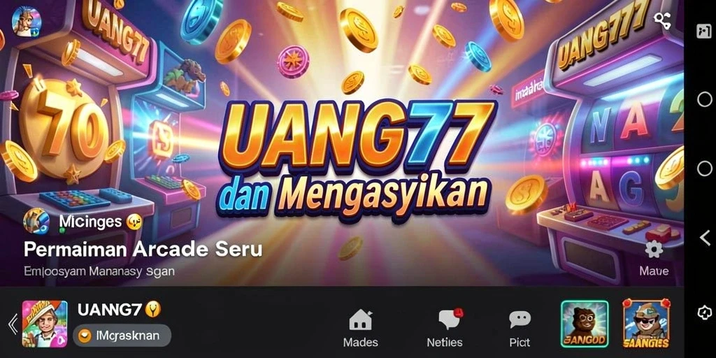Screenshot UANG77 menampilkan aksi mendebarkan dalam permainan Arcade.