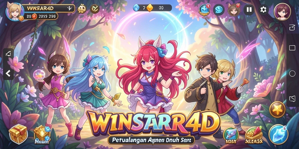Tampilan gameplay seru dan penuh aksi dari WINSTAR4D.